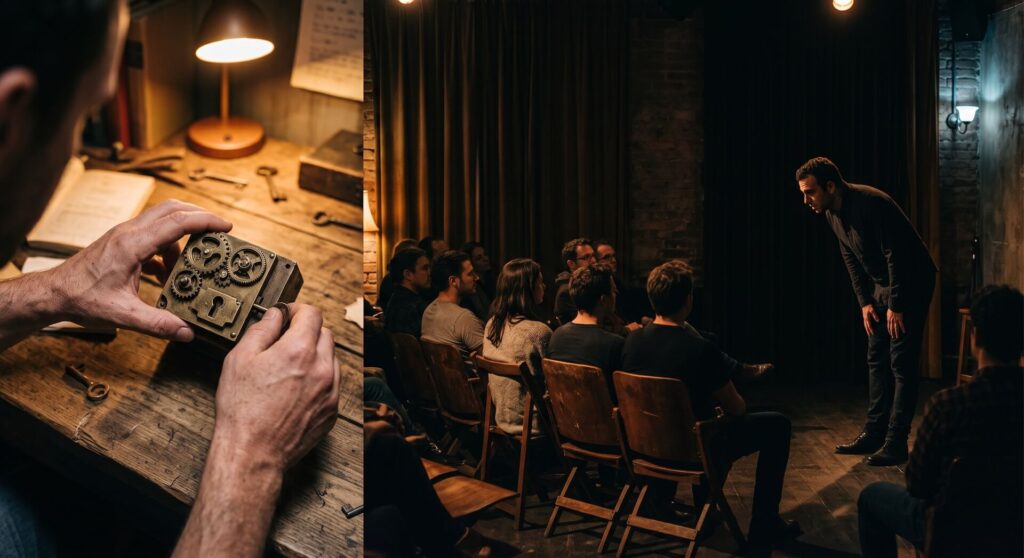 Escape room puzzle versus immersive theatre performance in Madrid